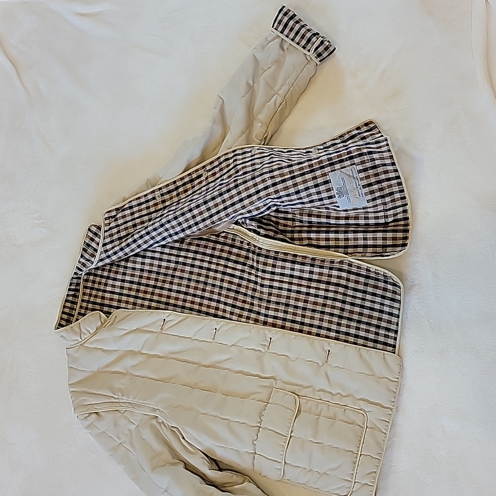 Aquascutum Quilted Plad Coat